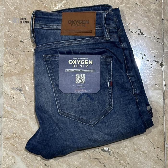 Celana Jeans Pria Oxygen Denim Invade series Original Slim Fit Stretch 706-1237