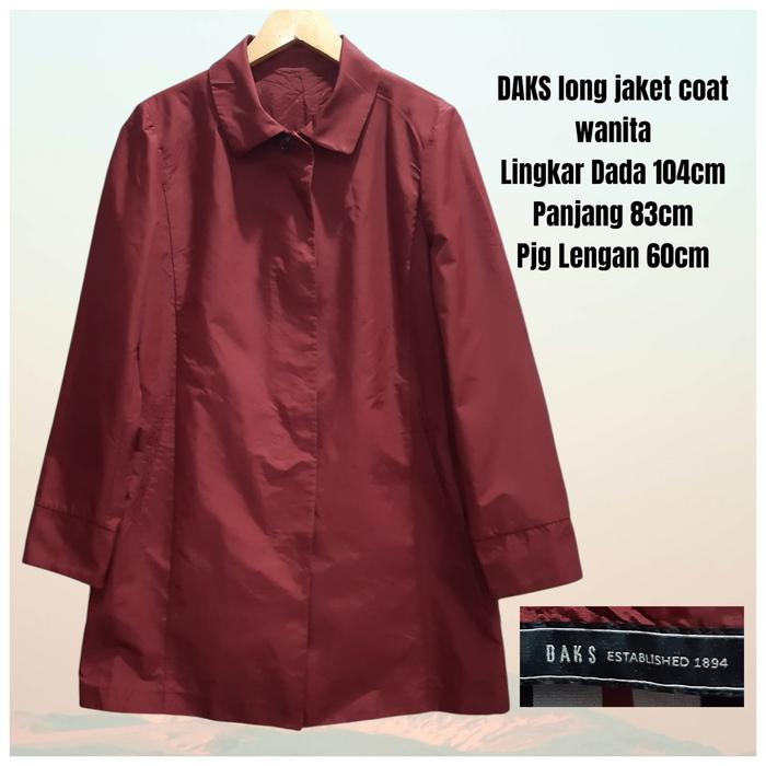 DAKS long jaket coat wanita