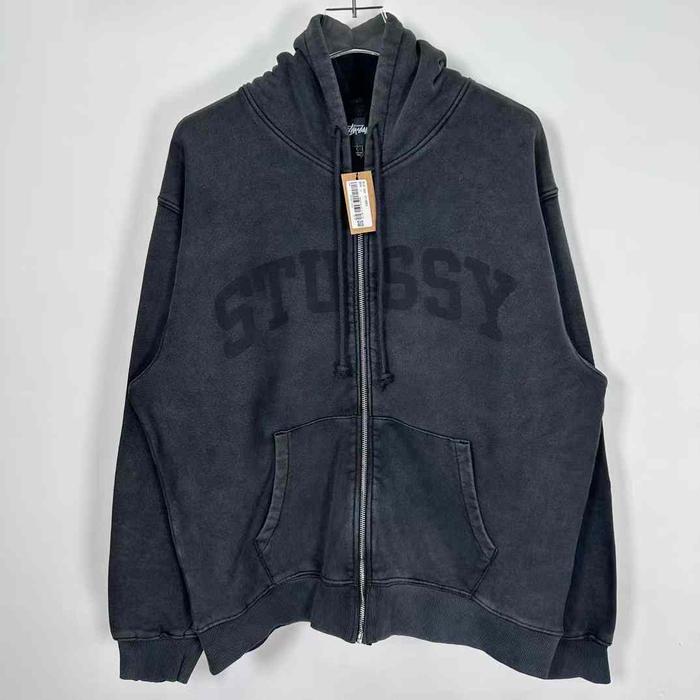 Stussy FW24 Faded Graphic Zip Up Hoodie