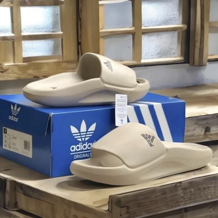 Sandal cowok adidas selop eva sandal karet pria -Cream 40