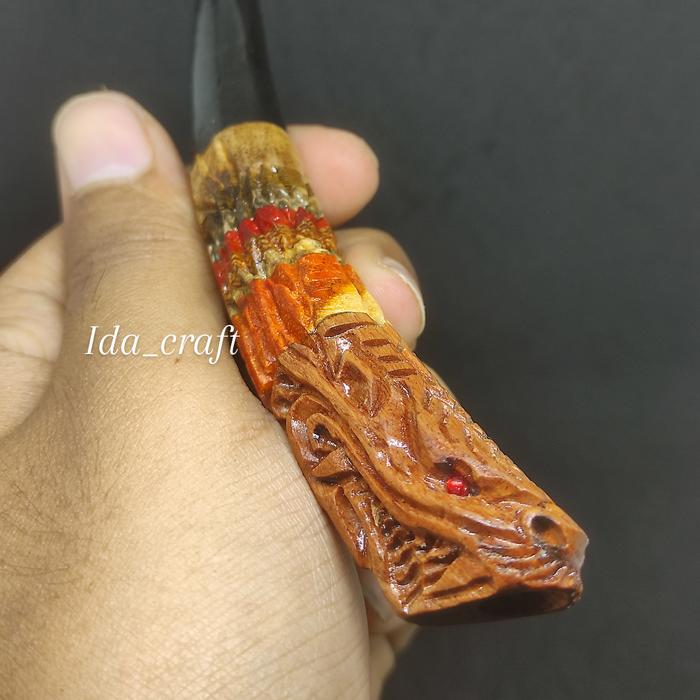 ONCE CANGKLONG KAYU UKIR/ONCE KAYU STIGI/KELOR HITAM/ONCE KOMBINASI