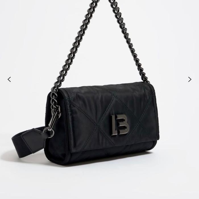 Bimba Y Lola Small Black Flap Bag