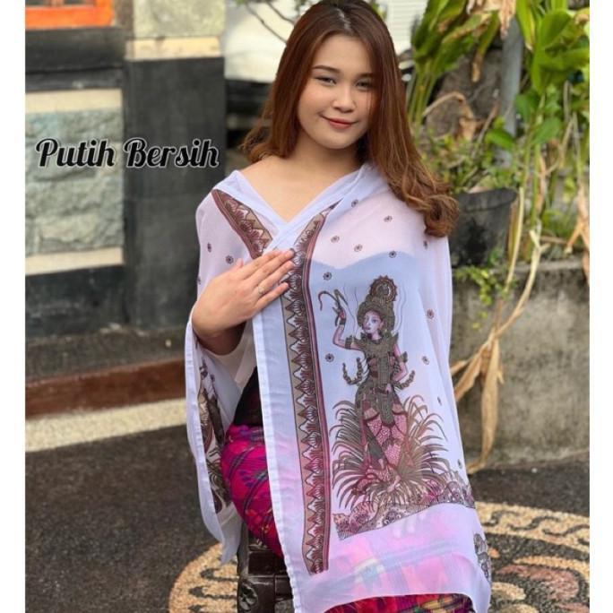 TERBARU KAIN KEBAYA LUKIS WAYANG SIFON CREPE
