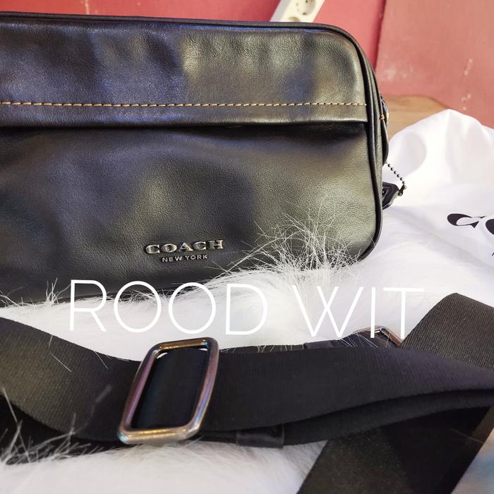 Jual Clutch coach Tas tangan pria tali selempang  aksesoris fashion luxury cowok second
