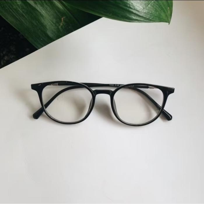 Kacamata Unisex Frame TR90 8148 Warna Black Glossy
