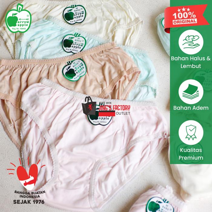100% CD Apel Asli! [FF] / Arrow Apple - Celana Dalam Wanita / Celana dalam apel / CD Dewasa
