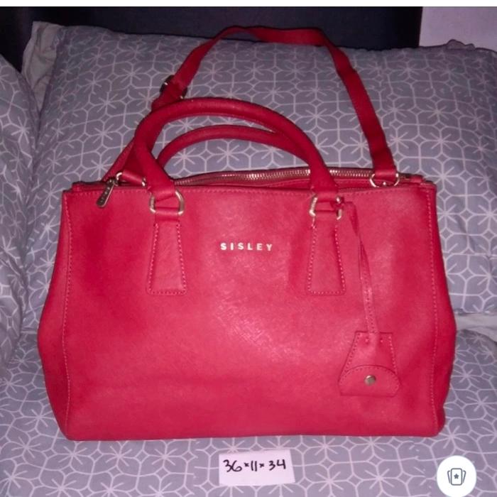 tas sling sisley merah kulas