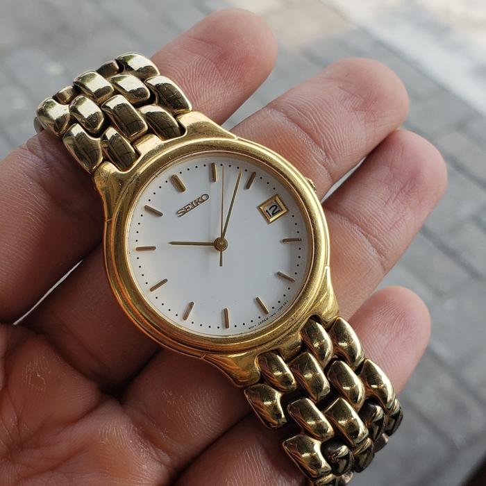 Seiko Quartz 7N42 jam tangan analog