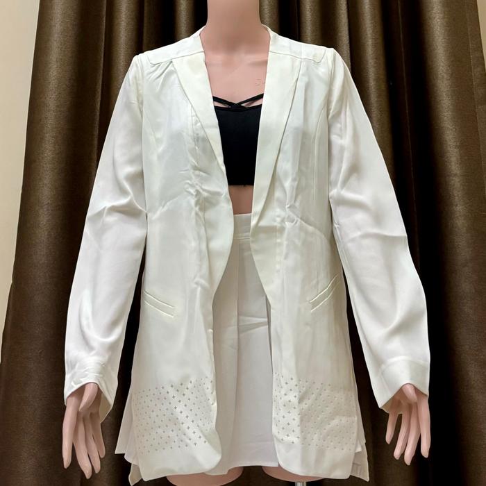 BUY 1 GET 2 / Blazer wanita import/Outer putih/Blouse korea/Atasan wanita/Thrifting Korea