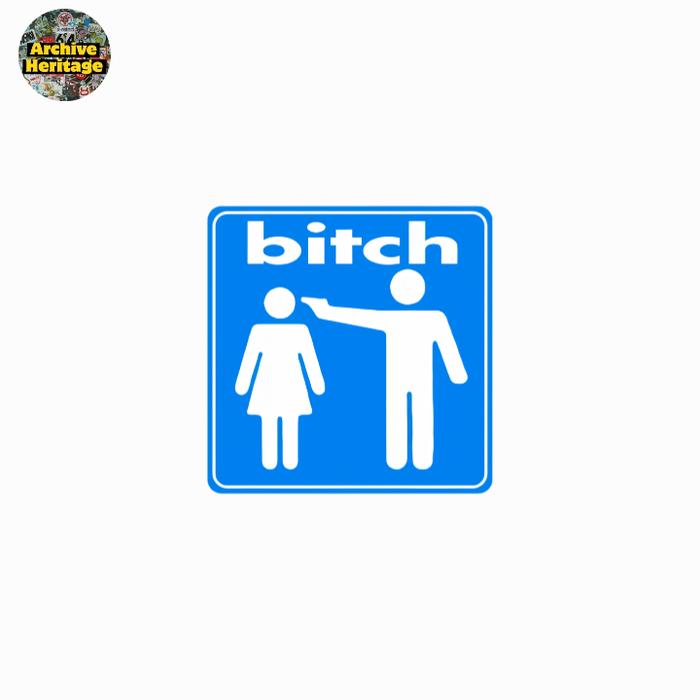 sticker Bitch Skateboard logo brand clothing skate stiker