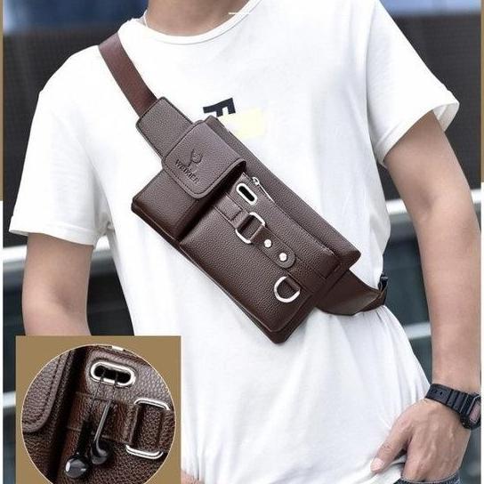 Ready Stock Ck Zorro Waistbag / Tas Kulit Eksklusif Berkualitas
