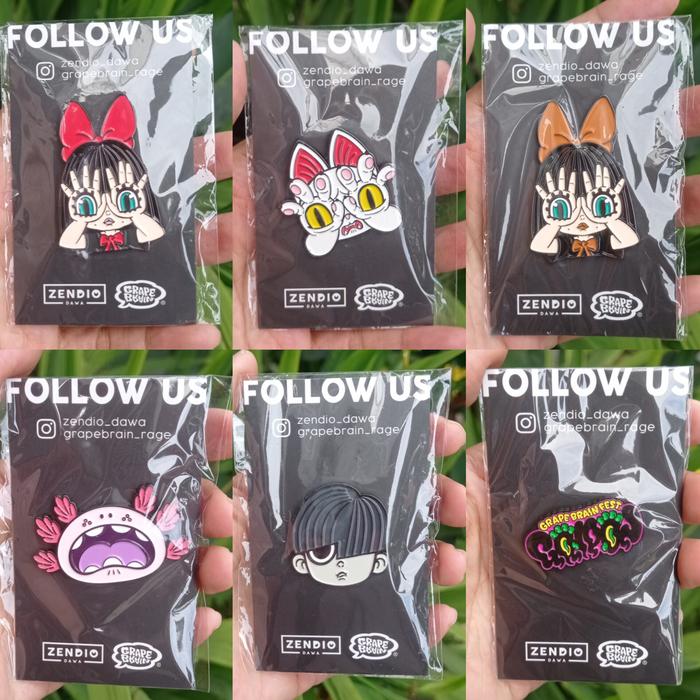 GRAPE BRAIN LIMITED PIN BADGE GOODS