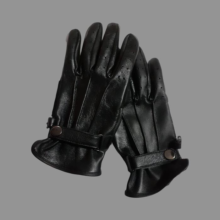 NK91 - Sarung tangan motor kulit hitam | Gloves kulit motor hitam | Gloves leather black