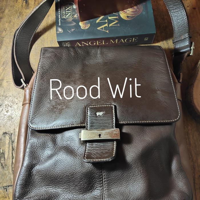 Jual tas selempang pria Braun Buffel German Sling bag mix Brown leather fashion aksesoris  second