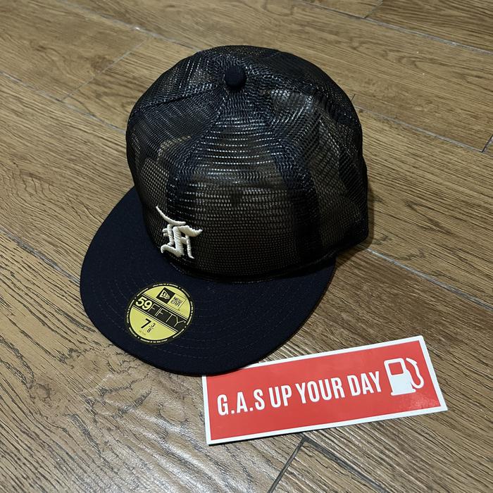 NEW ERA 59FIFTY FOG  MESH TRUCKER HAT BLACK