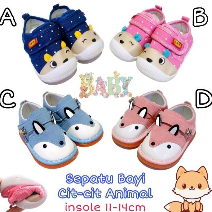 SEPATU BAYI LAKI LAKI PEREMPUAN BISA BUNYI CIT CIT BERUANG