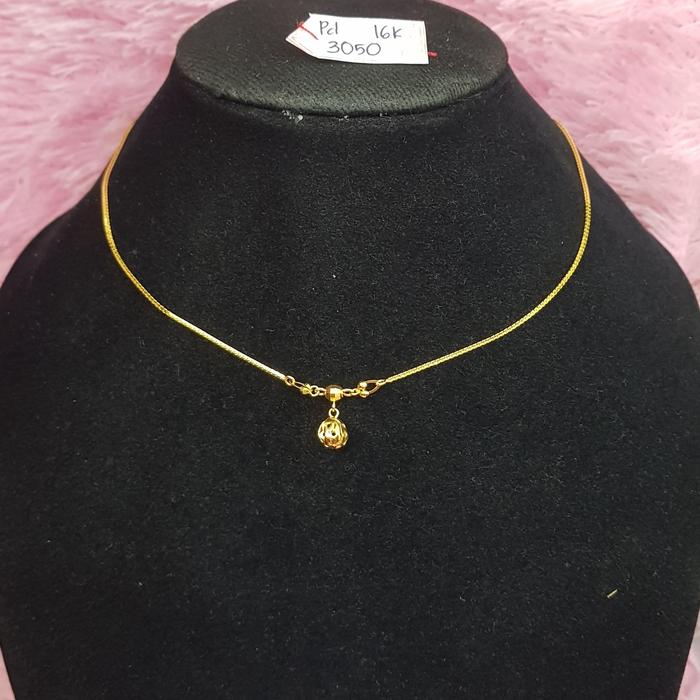 KL28JM64JM Kalung model italy santa variasi liontin bulat batikan emas kuning asli 3.050gr 70% 16k
