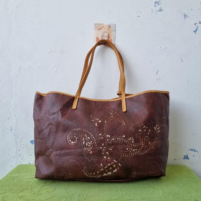 TAS TOTE WANITA ETRO ITALY SECOND BRANDED IMPORT / TAS TENTENG WANITA