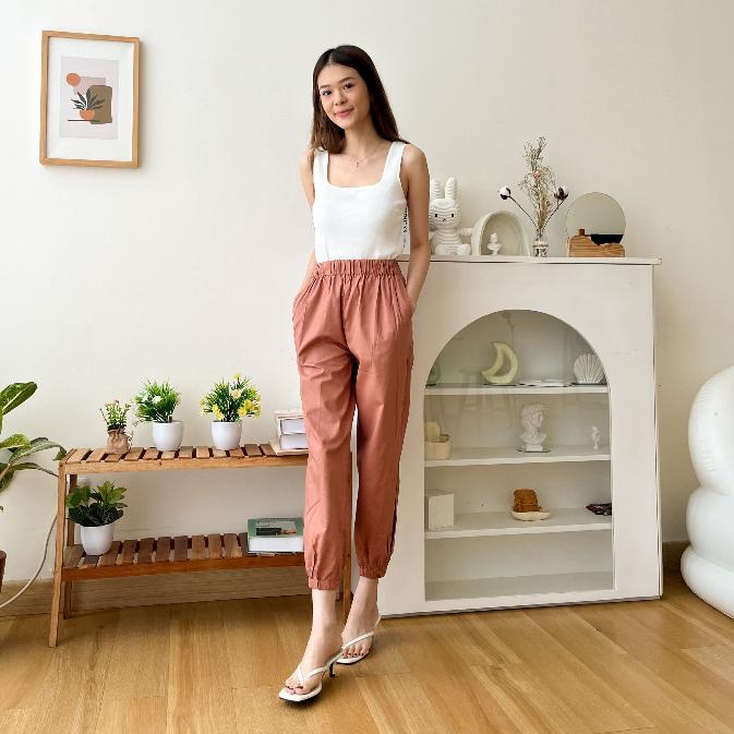 Jarem Jogger Pants - Celana Panjang Wanita - Korean Style