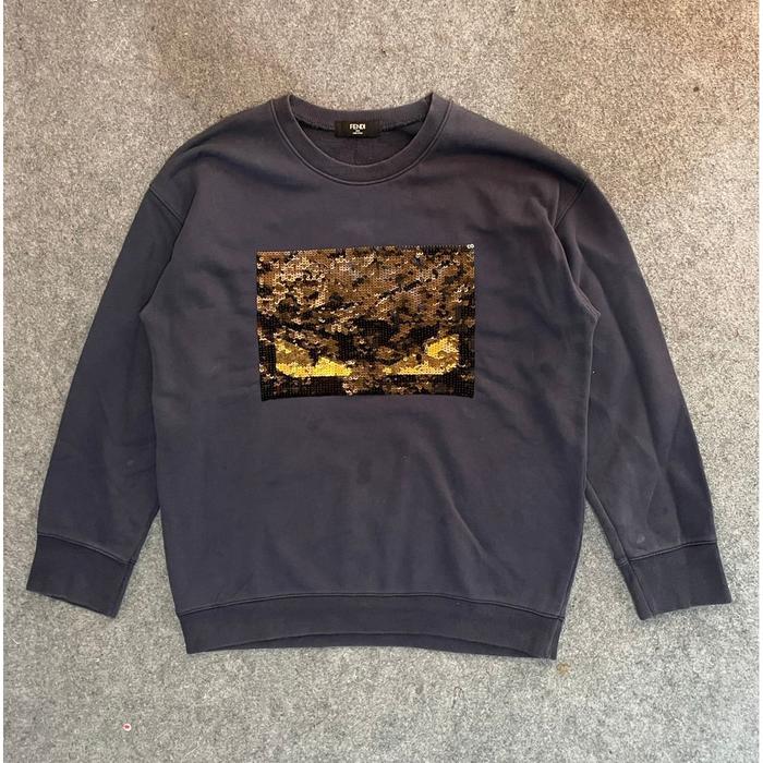 CREWNECK FENDI MADE IN ITALY BIG LOGO