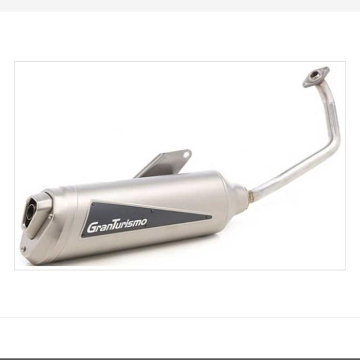 Knalpot Leovince granturismo fullsystem Yamaha Xmax 250/300 original -silver