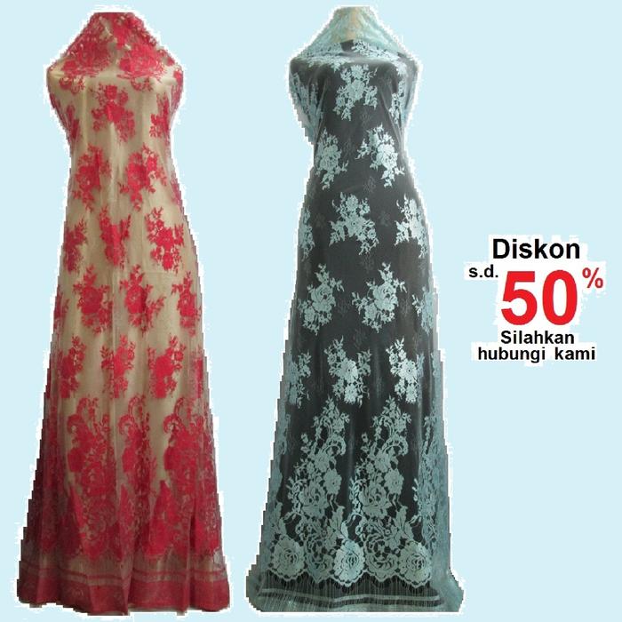 Kain Panel Semi Perancis Ceplok 2 Warna Metalik Ada Rijek C