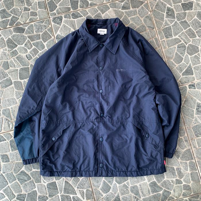 jaket coach covernat nylon navy