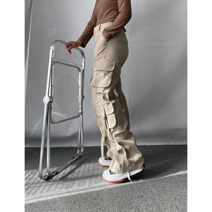 RADEYA - Multipocket Cargo Pants - Highwaist Cargo Pants