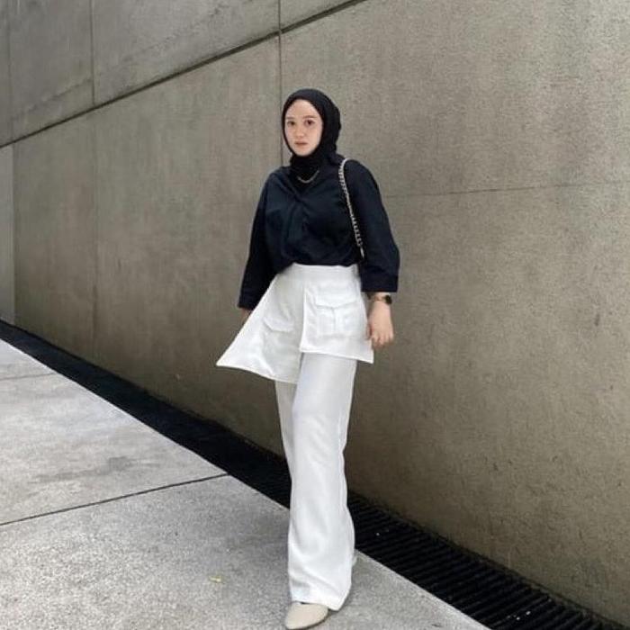 KULOT BESS PALAZO POCKET PANTS HIGHWAIST POCKET PANTS CELANA KULOT PANJANG WANITA KEKINIAN POCKET PA