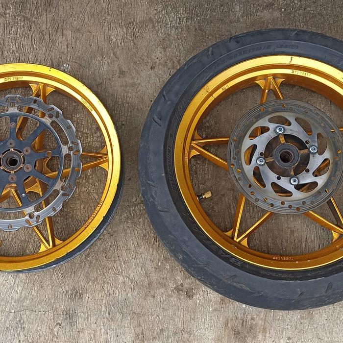 velg rim racing standar ring 17 depan belakang Minerva Megelli 250cc gen 1 mx250 Original