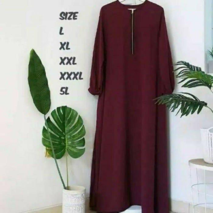 GAMIS JUMBO WANITA UP TO LD 140 Cm Baju Gamis Wanita Terbaru 2024 RAISA DRESS Gamis Ibu Hamil Busui