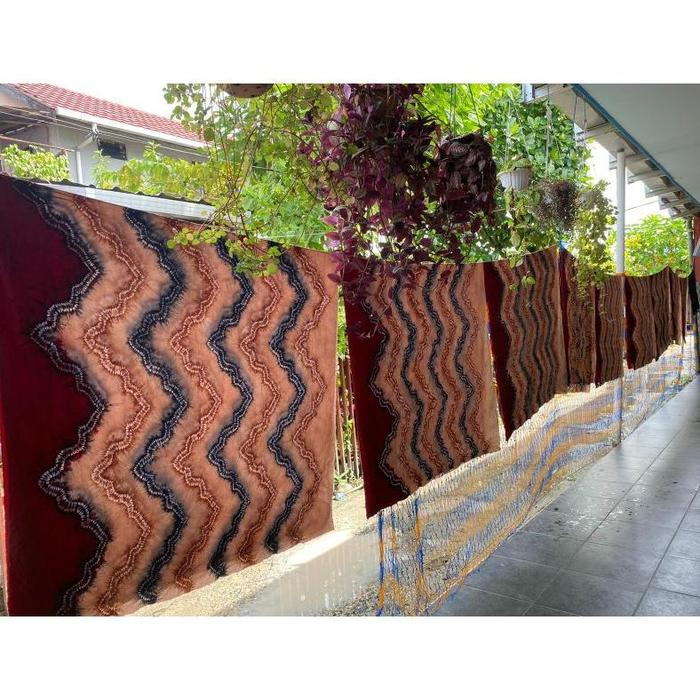 Kain Sasirangan Wanita Pria Batik Jumputan Katun Adem Handmade Bahan Kaen Meteran Buat Seragam Sekol