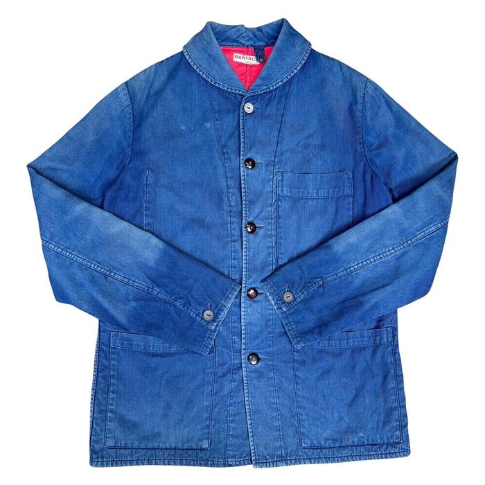 Vintage Barrack US navy Shawl Collar Denim Chore Jacket
