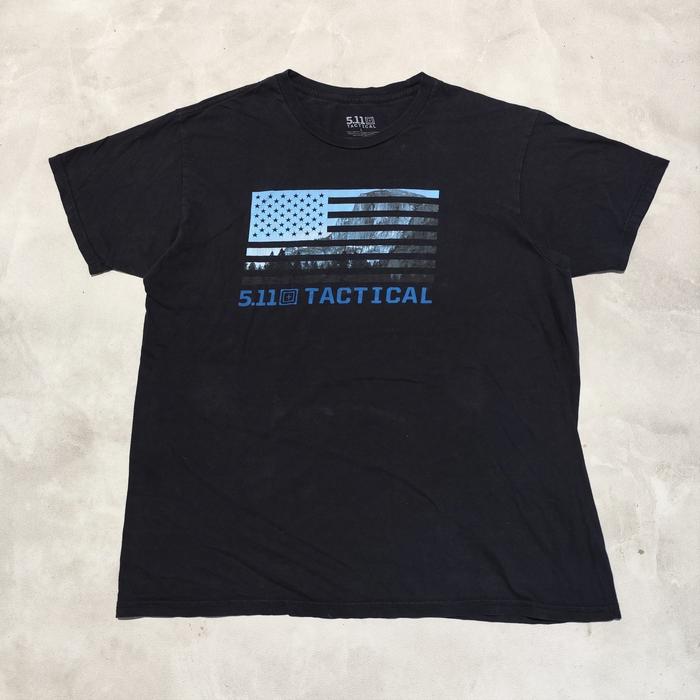 baju kaos army military pria 511 tactical bendera hitam bekas