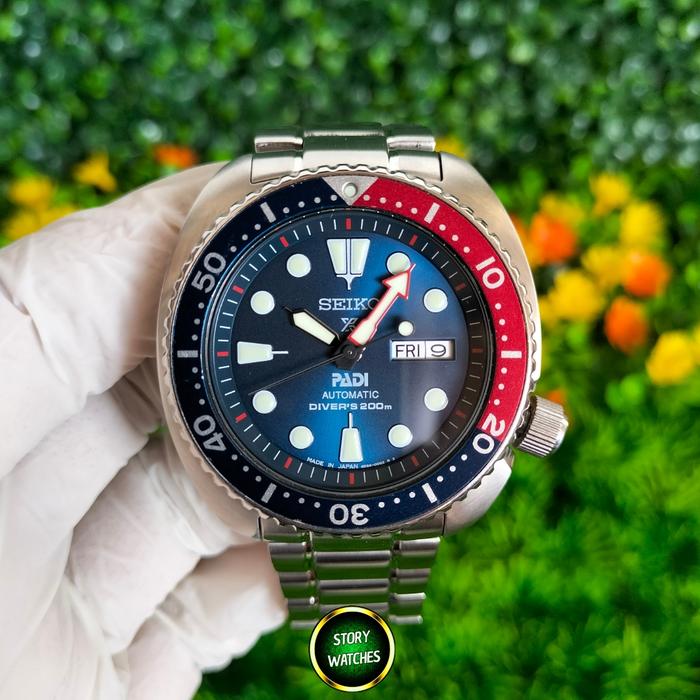 SEIKO JDM Exclusive SBDY017 Turtle PADI Pepsi Red Blue Sunburst Prospex Diver Automatic No Mini King