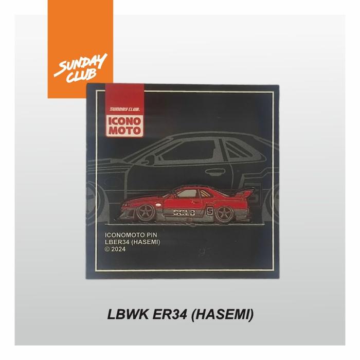 Sunday Club - Enamel Pin LBWK Nissan Skyline R34 Silhoutte