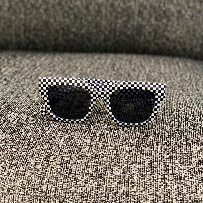 Original Sunglasses Vans Belden Checkerboard Black White