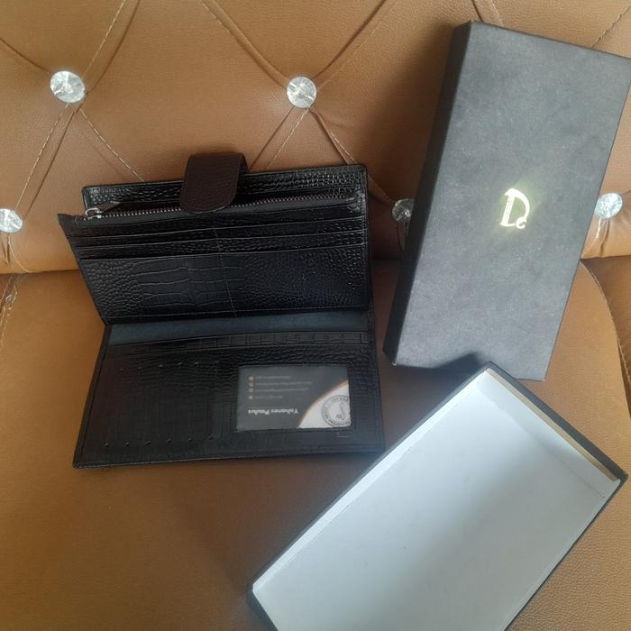 Dompet Bahan Kulit Asli Merek De Carlo (DC) Untuk Pria/Wanita.
