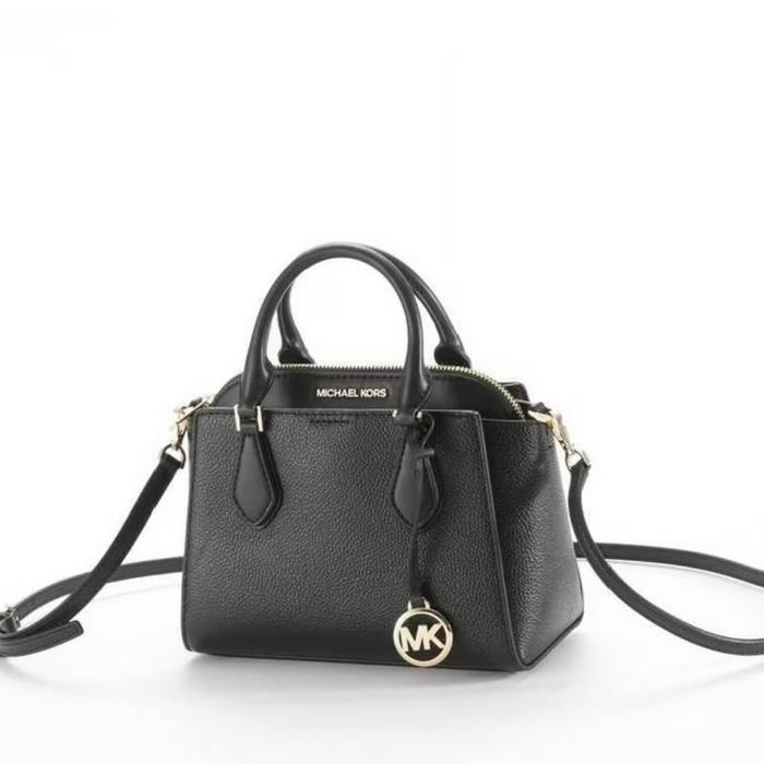 Tas Wanita Original MK Daria Small 2in1 Satchel Seperti Dapat 2 Bag Black