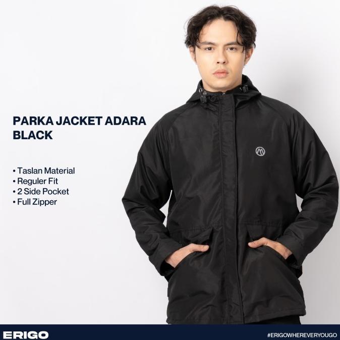 Erigo Parka Jacket Adara Black Unisex