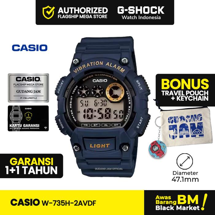 Casio General W-735H-2AVDF W-735H W-735 W735H W 735H Watches
