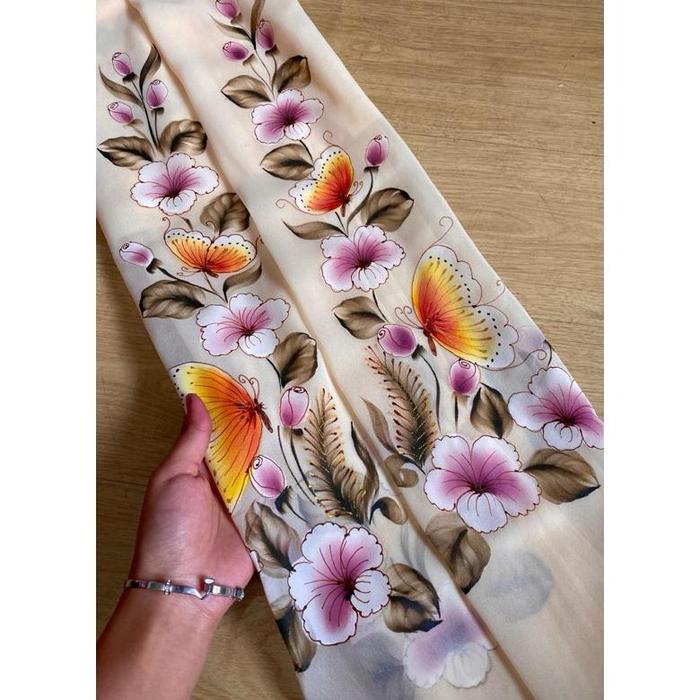 KAIN KEBAYA LUKIS 3D//KAIN KEBAYA LUKIS SIFON CREPE