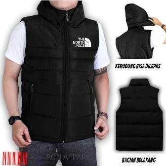 Jaket Rompi vest parasut TNF rompi outdor tahan angin mmxvi