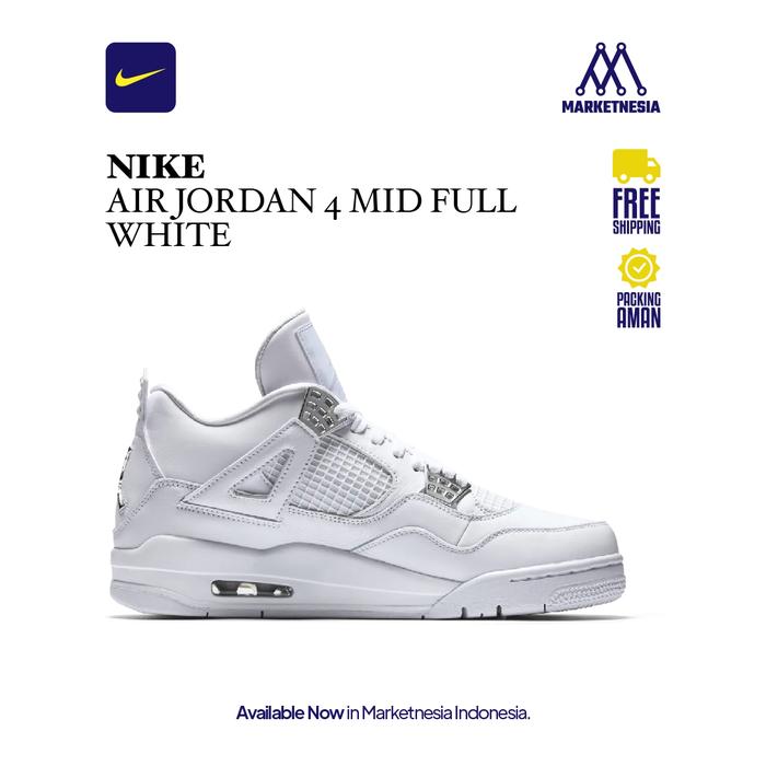 Nike Air Jordan 4 Mid Full White 100% Original BNIB