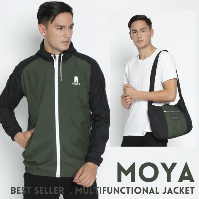 JACKET BAG JAKET BISA JADI TAS PRIA LUCY'S LUCYS MOYA MULTIFUNGSI