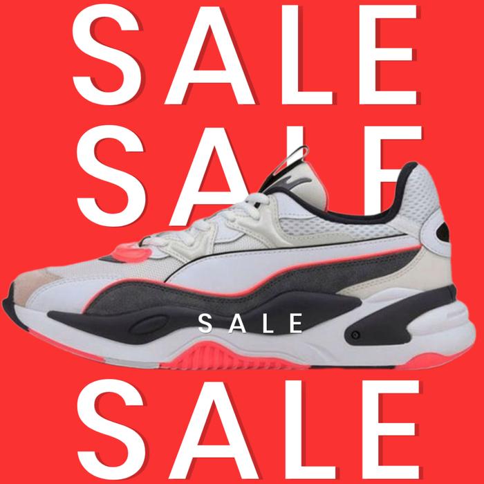 Sepatu Sneakers PUMA Prime RS-2K messaging white ultra gray 37297505 ORIGINAL 100% LEGIT BARANG RESM