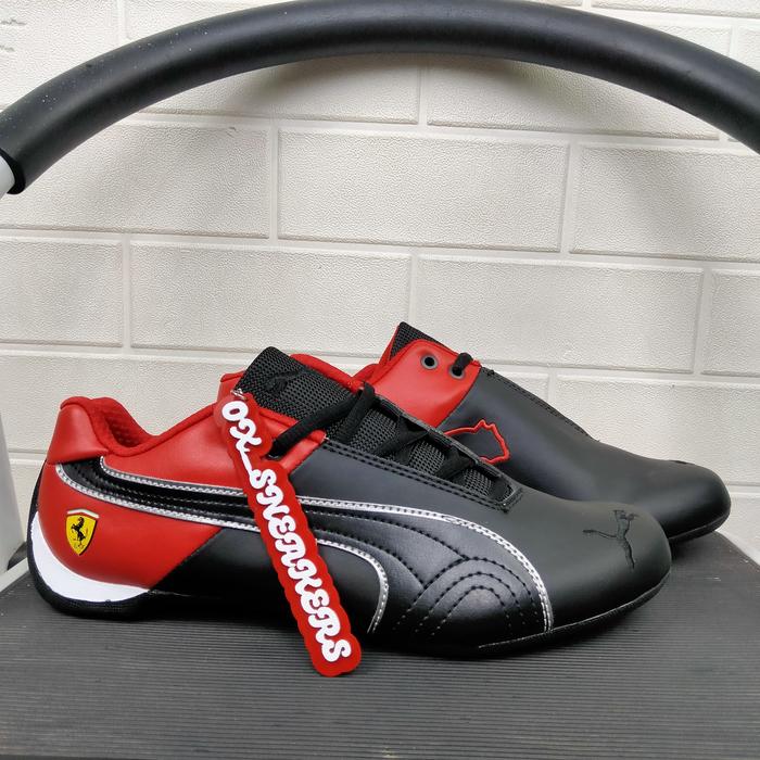 sepatu puma Ferrari future cat OG driving black red