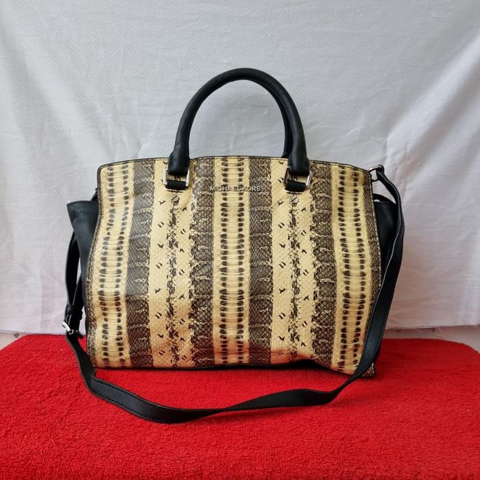 TAS TOP HANDLE PESTA WANITA MK KULIT SECOND BRANDED IMPORT / TAS SLING PESTA MK WANITA
