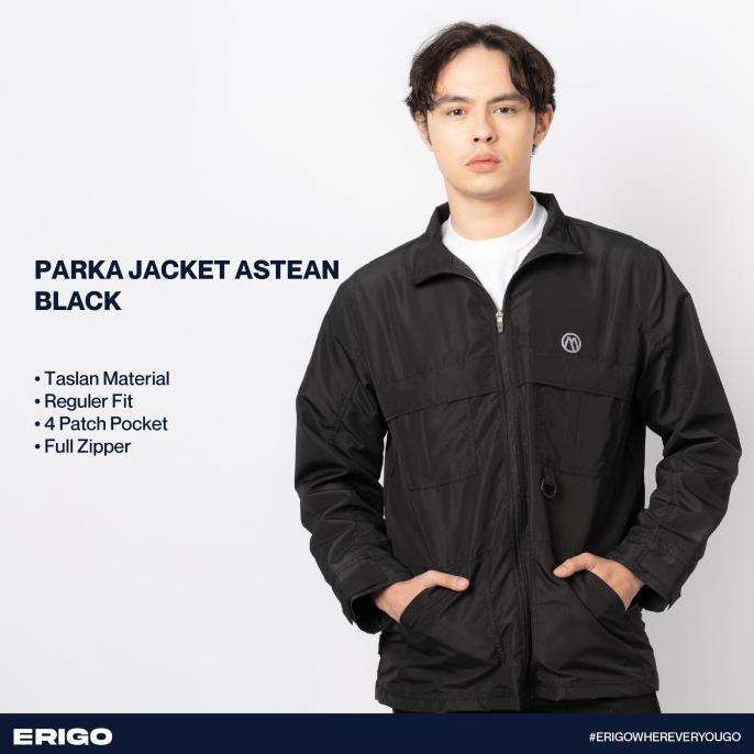 Erigo Parka Jacket Astean Black Unisex