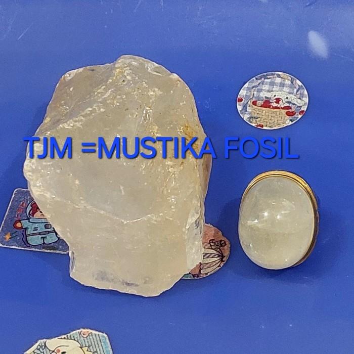 Batu Fosil MG Super Kristal / Full Kristal Estimasi 25x20x10 Kualitas Super